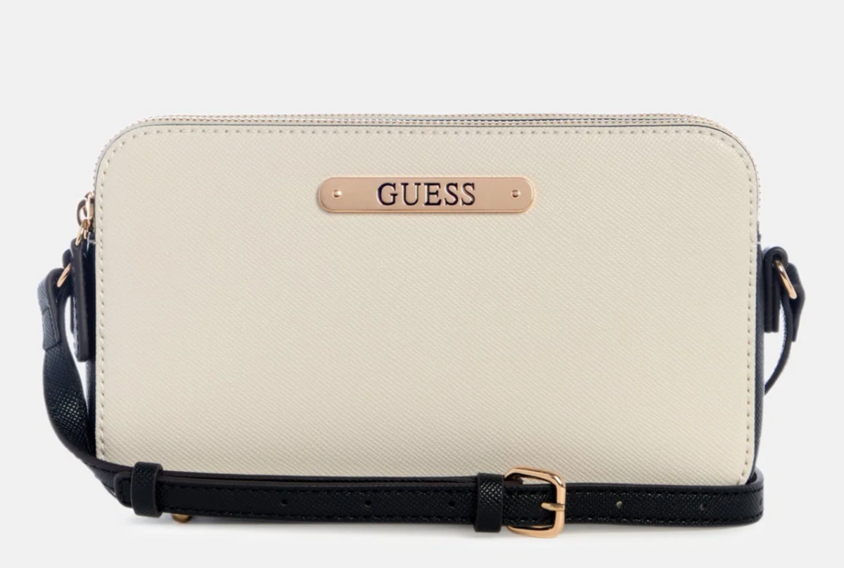 GUESS Kyrie Saffiano Top-Zip Crossbody