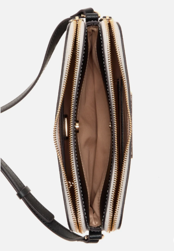 GUESS Kyrie Saffiano Top-Zip Crossbody