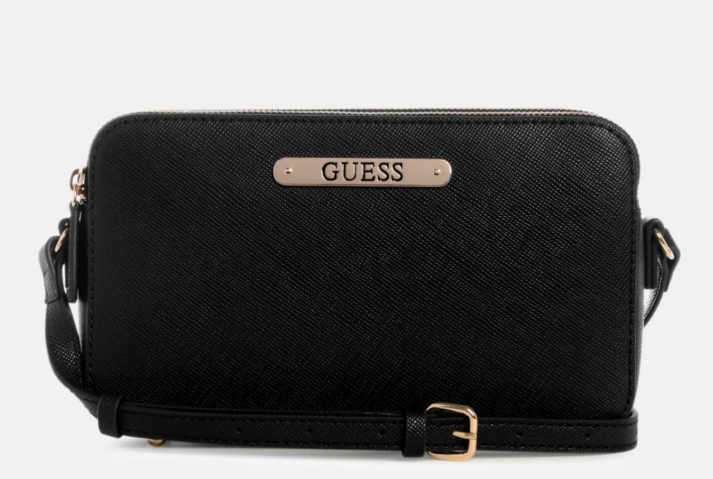 GUESS Kyrie Saffiano Top-Zip Crossbody