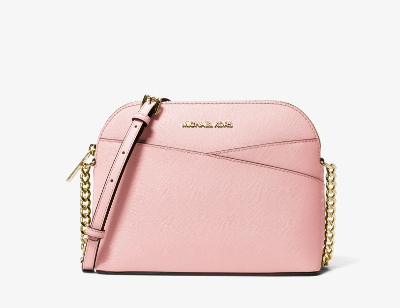 Michael Kors Jet Set Travel Medium Dome Crossbody Bag - Powder Blush