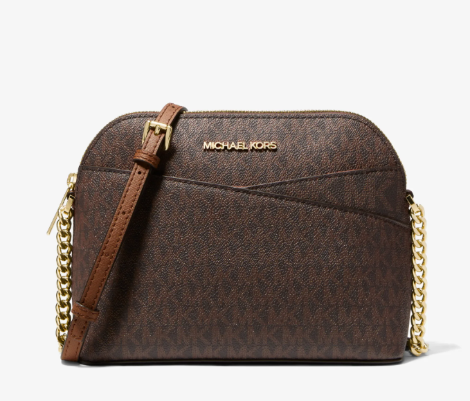 Michael Kors Jet Set Travel Medium Dome Crossbody Bag - Brown