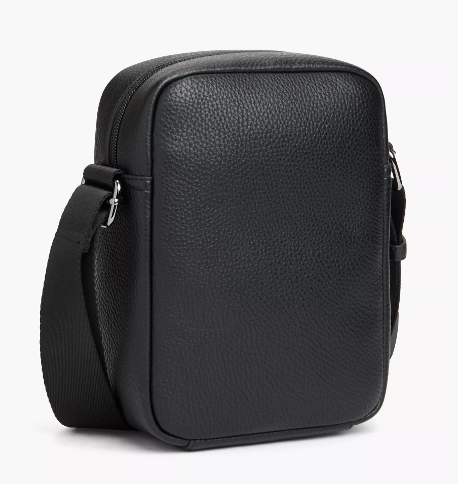 Tommy Hilfiger Signature Stripe Pebbled Mini Reporter Bag
