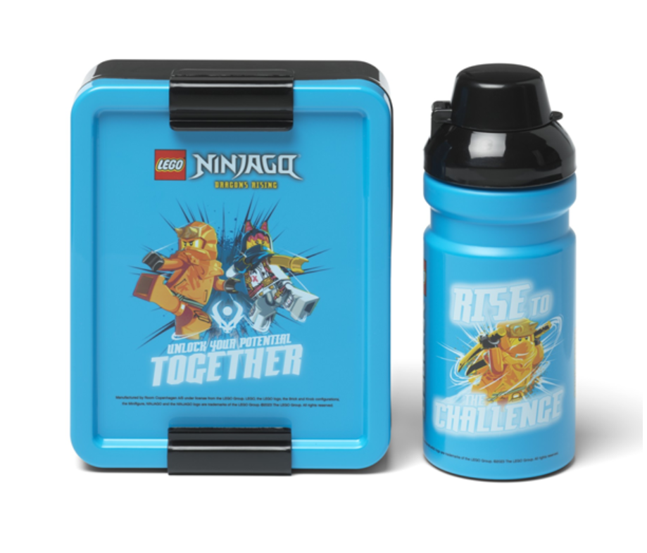 LEGO NINJAGO Dragons Rising Blue Lunch Set