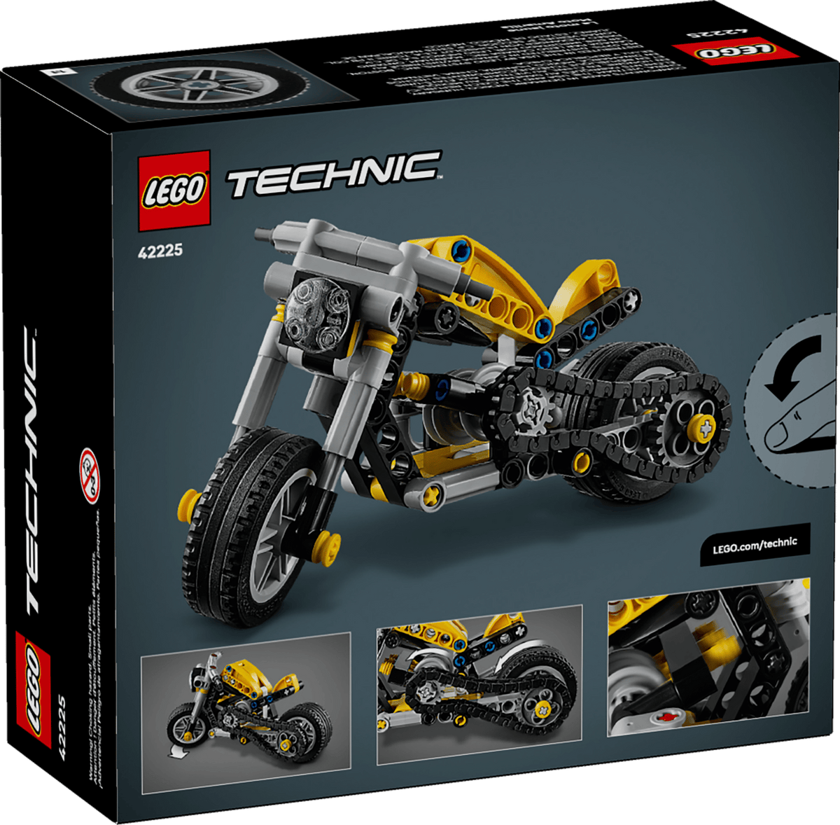 LEGO Technic™ Yellow Motorcycle 42225