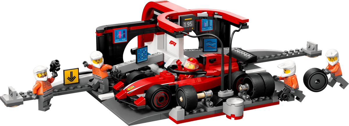 LEGO City F1® Pit Stop & Pit Crew with Ferrari Car 60443