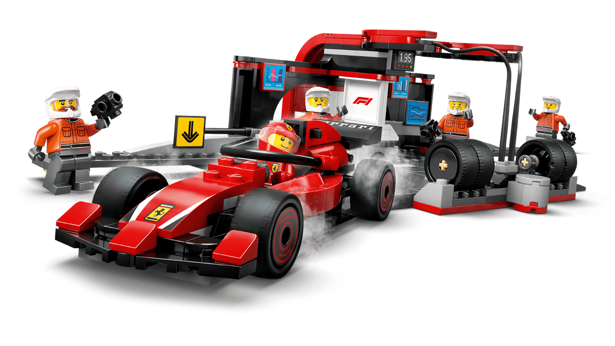 LEGO City F1® Pit Stop & Pit Crew with Ferrari Car 60443