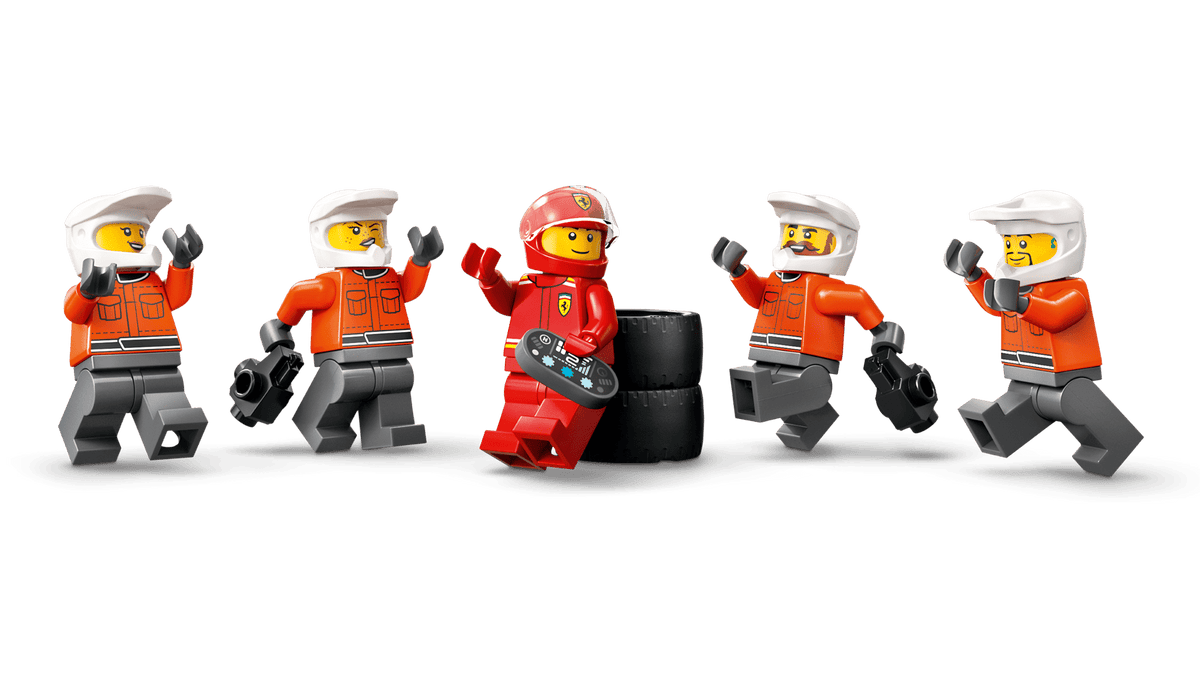LEGO City F1® Pit Stop & Pit Crew with Ferrari Car 60443