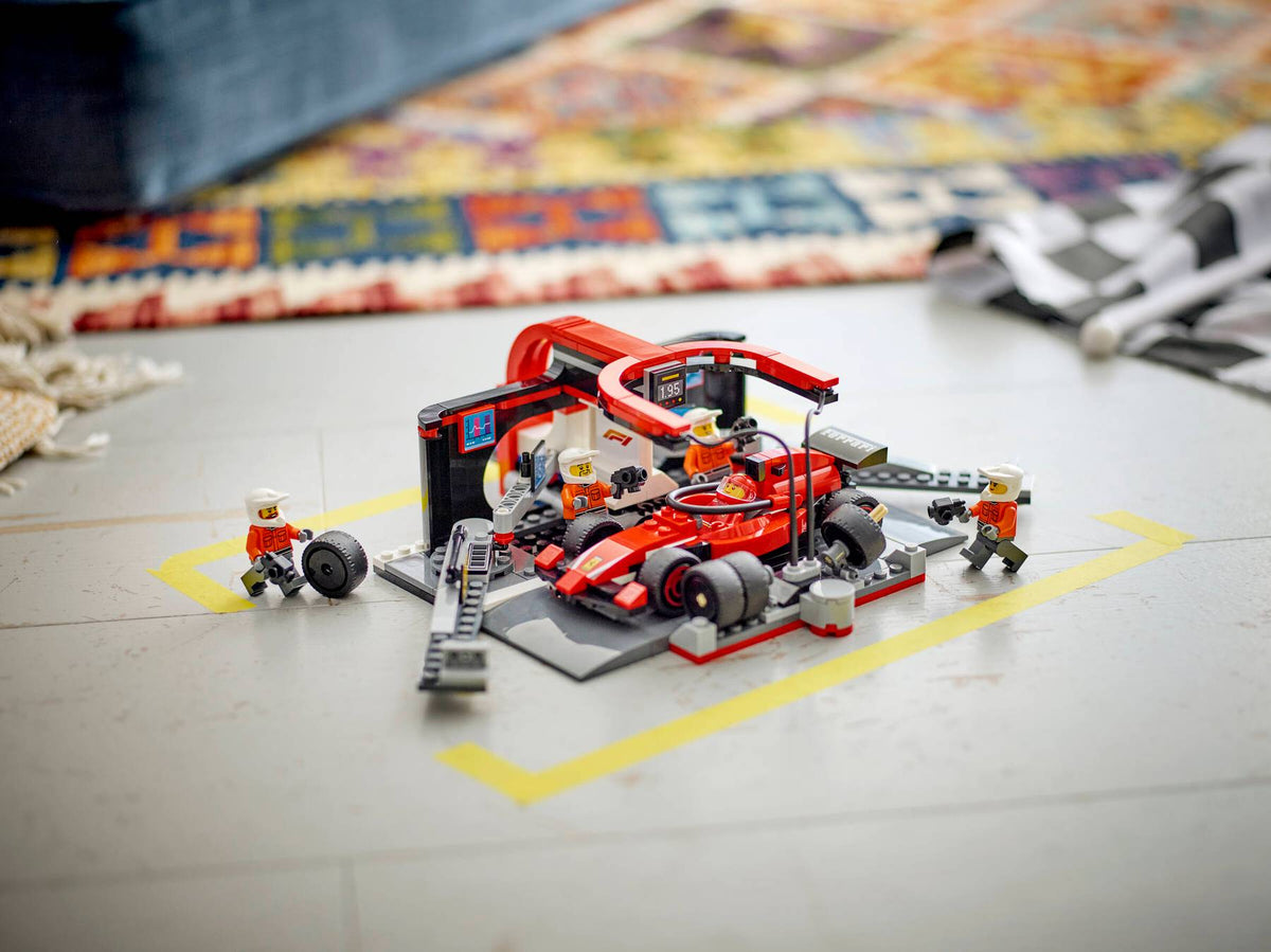 LEGO City F1® Pit Stop & Pit Crew with Ferrari Car 60443